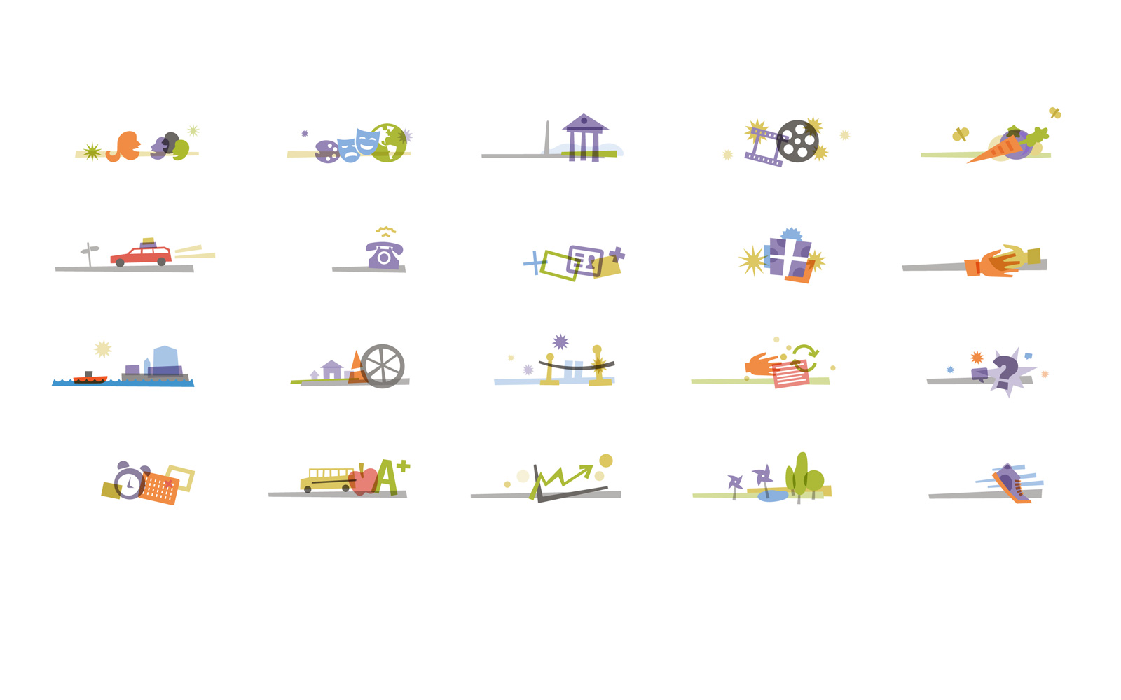 National Children's Museum website illustrations