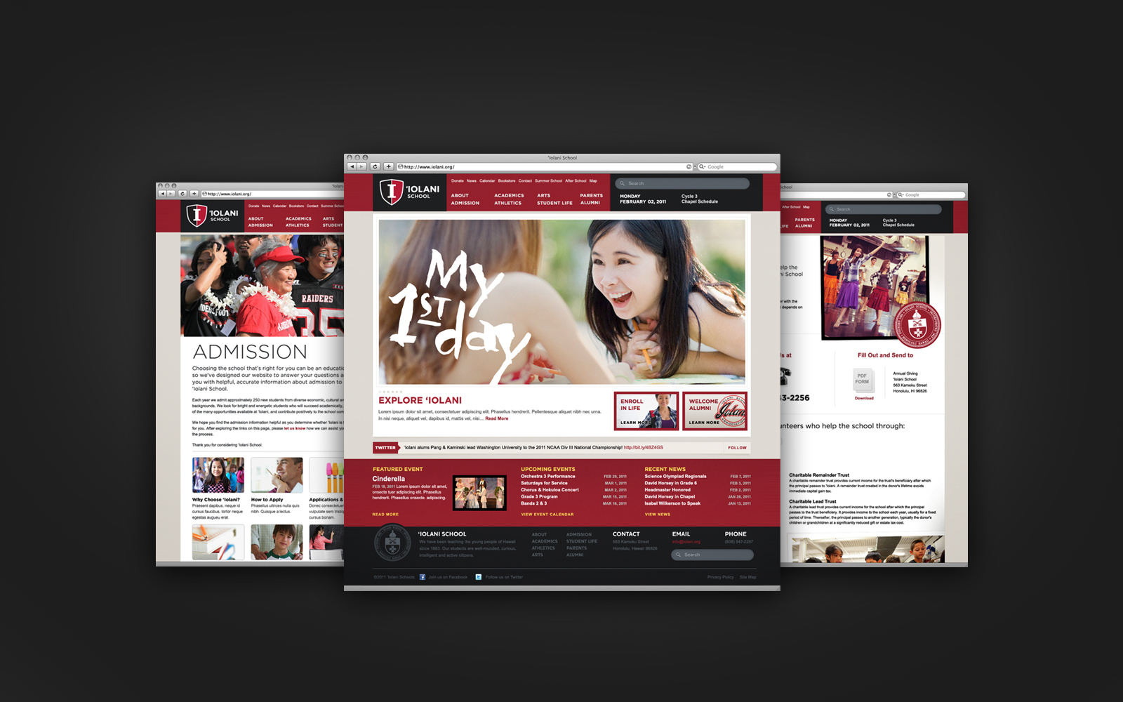 Iolani School Website