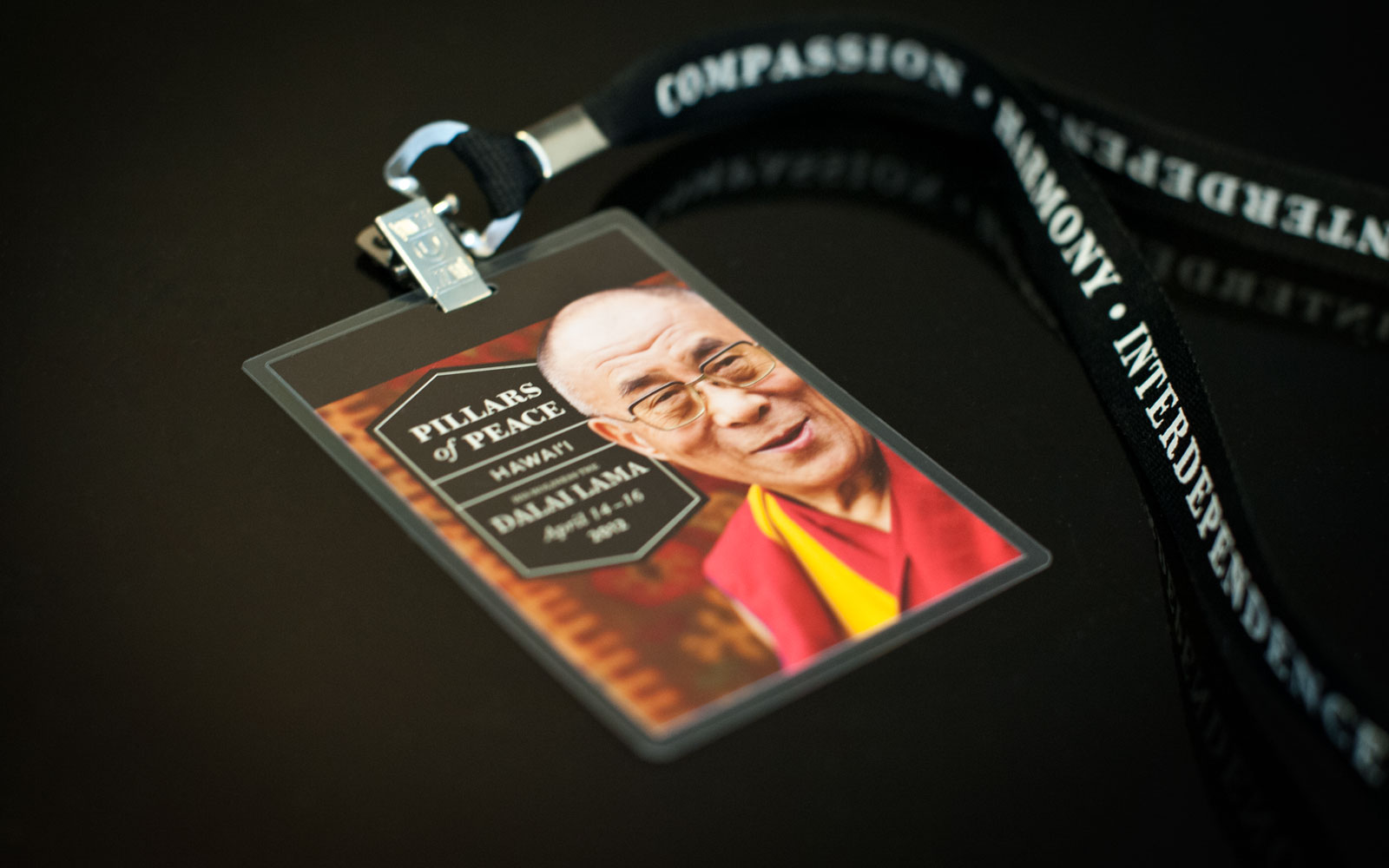 Pillars of Peace lanyard