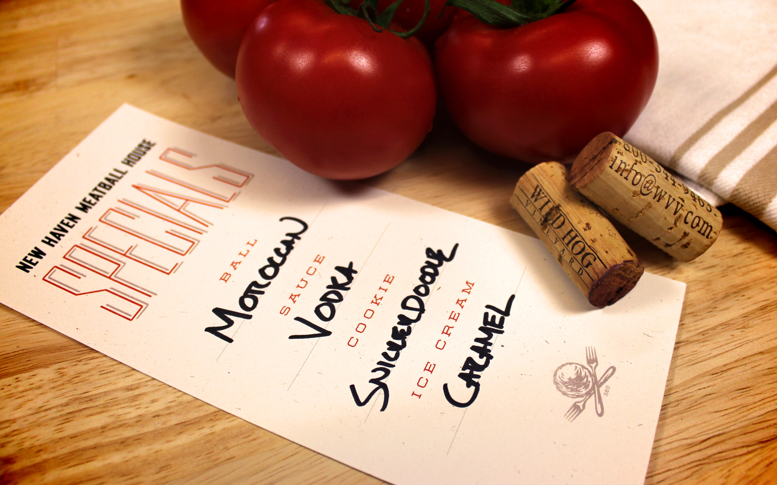 New Haven Meatball House specials