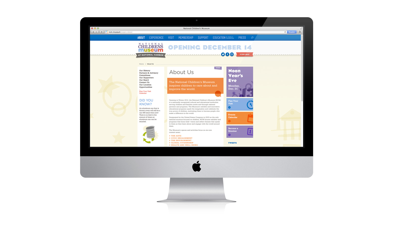 National Children's Museum website 4