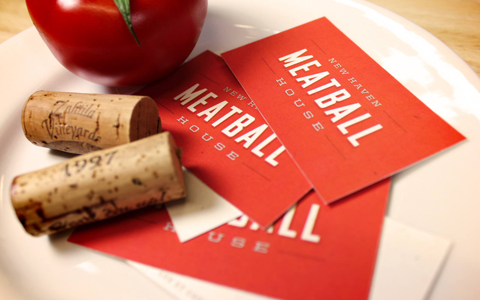 New Haven Meatball House business cards
