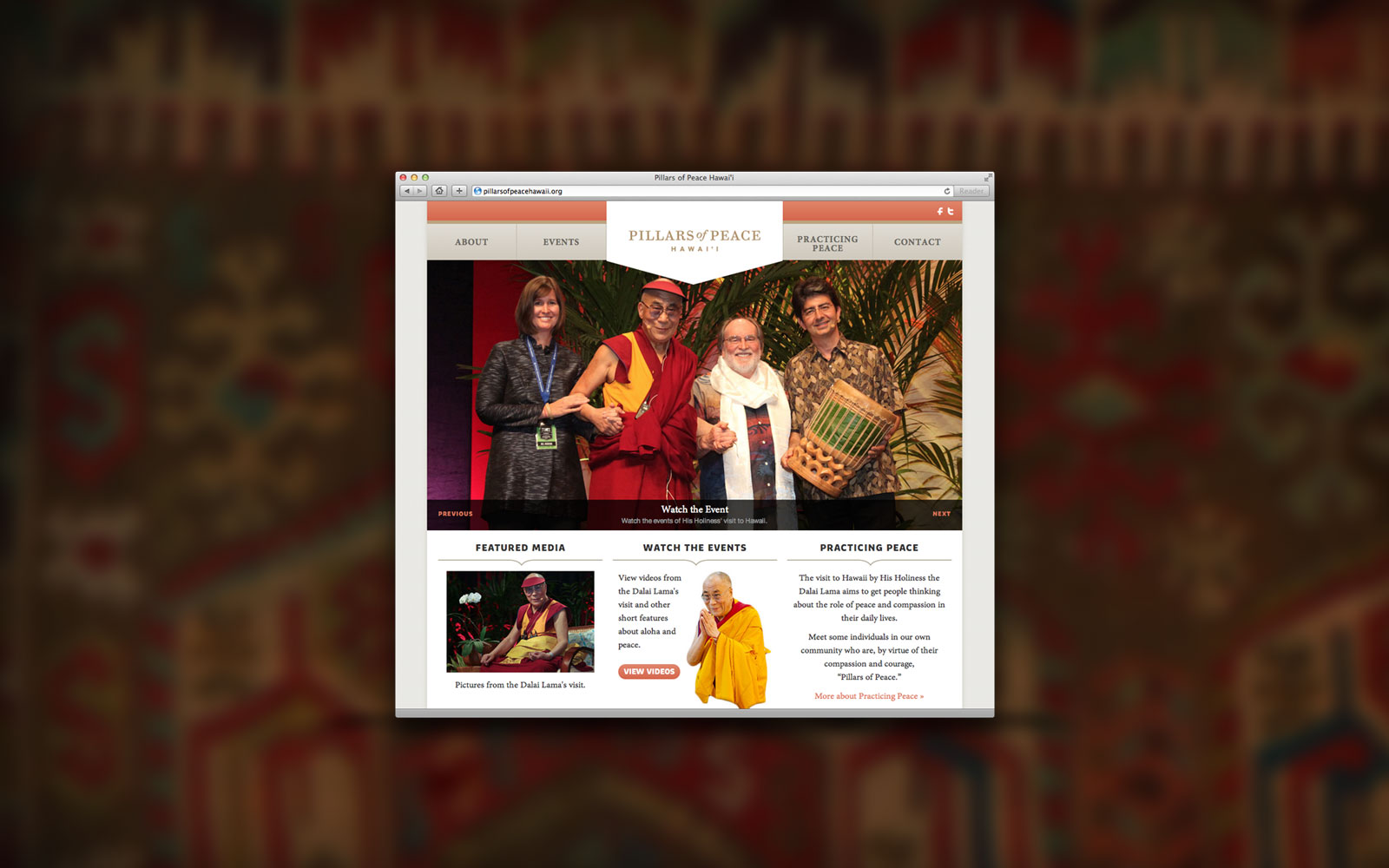 Pillars of Peace website