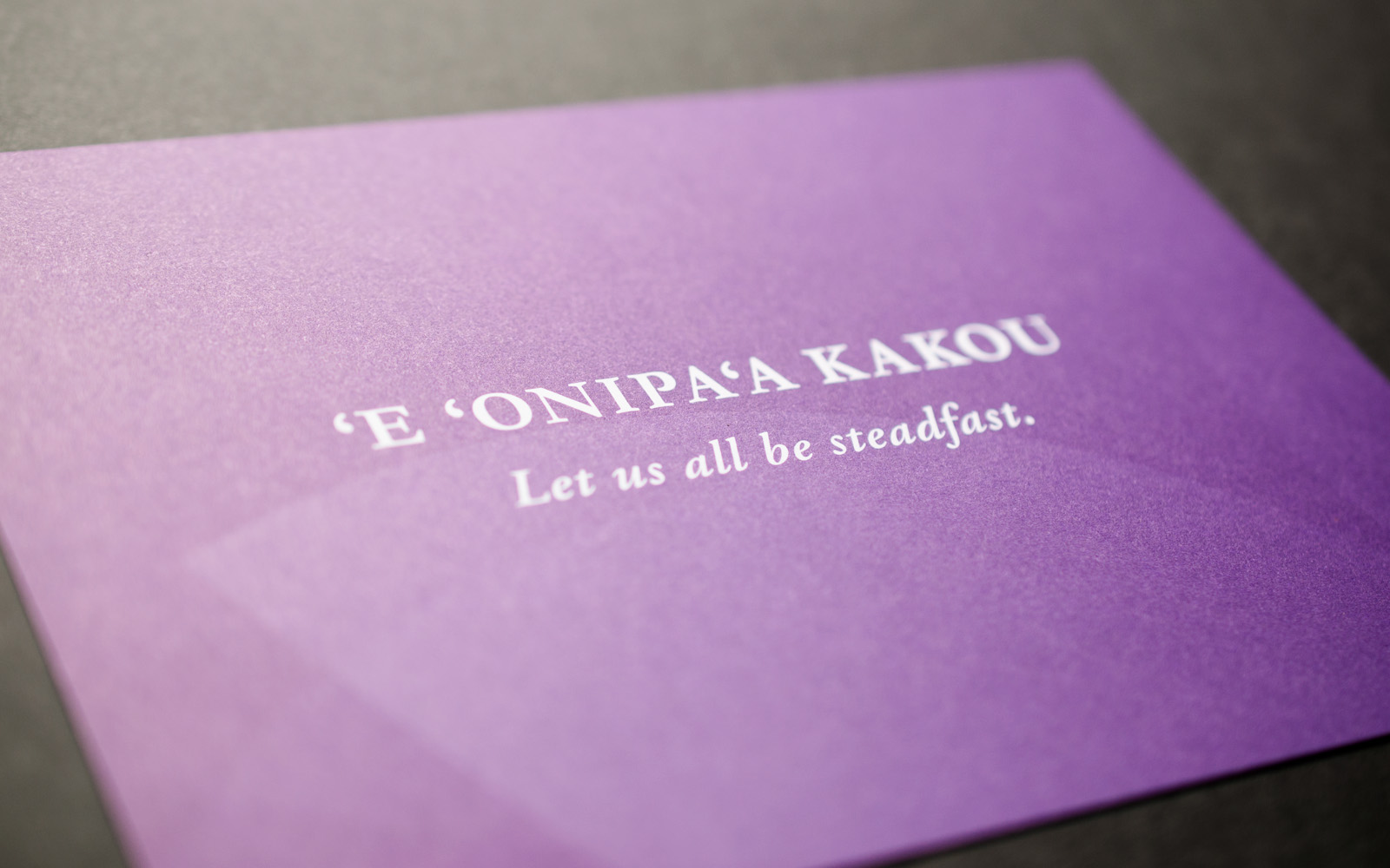 Queen LilI‘uokalani Trust logo, stationery 2