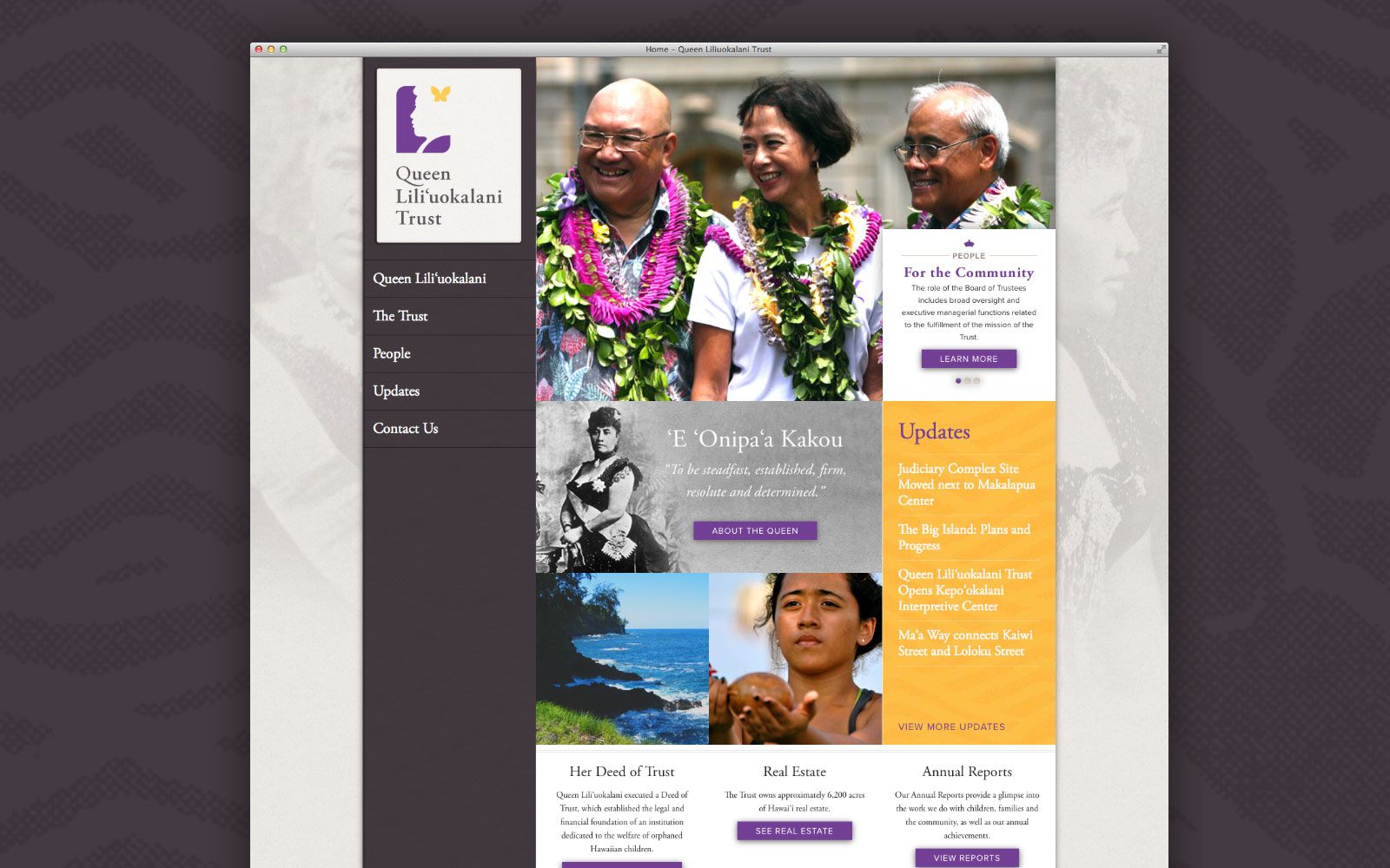 Queen LilI‘uokalani Trust website 1