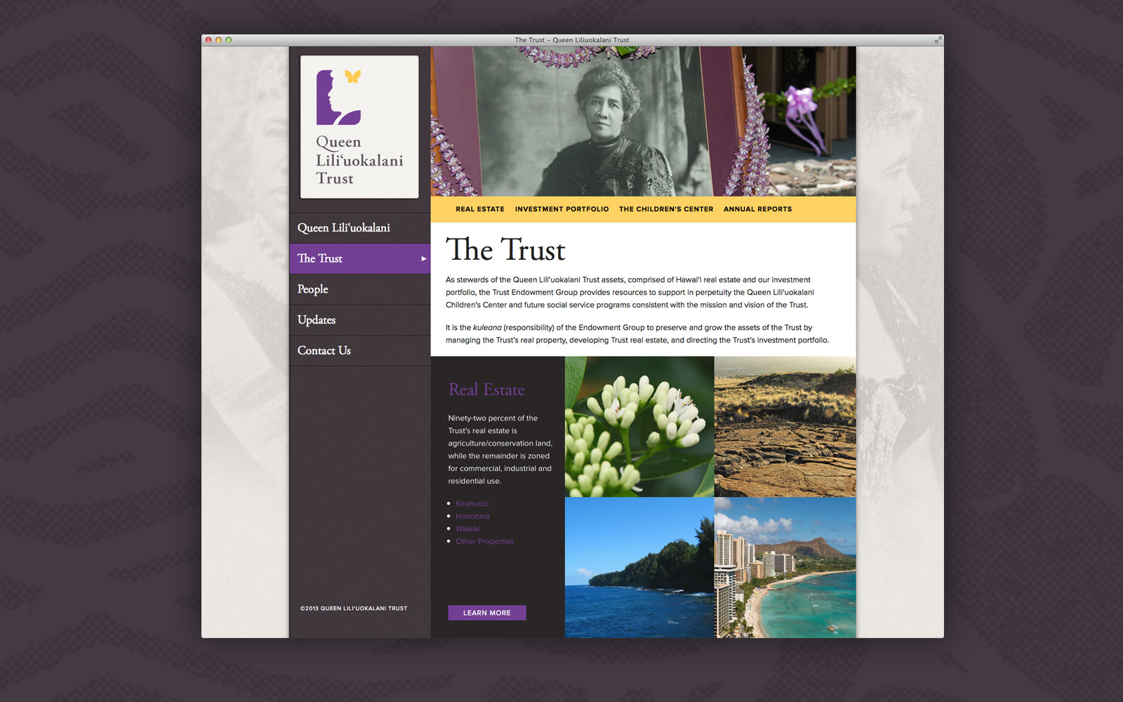 Queen LilI‘uokalani Trust website 2