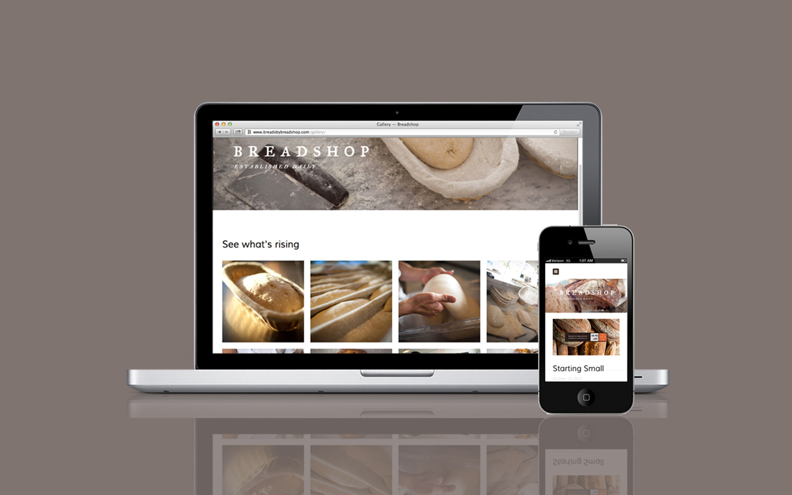 Breadshop website