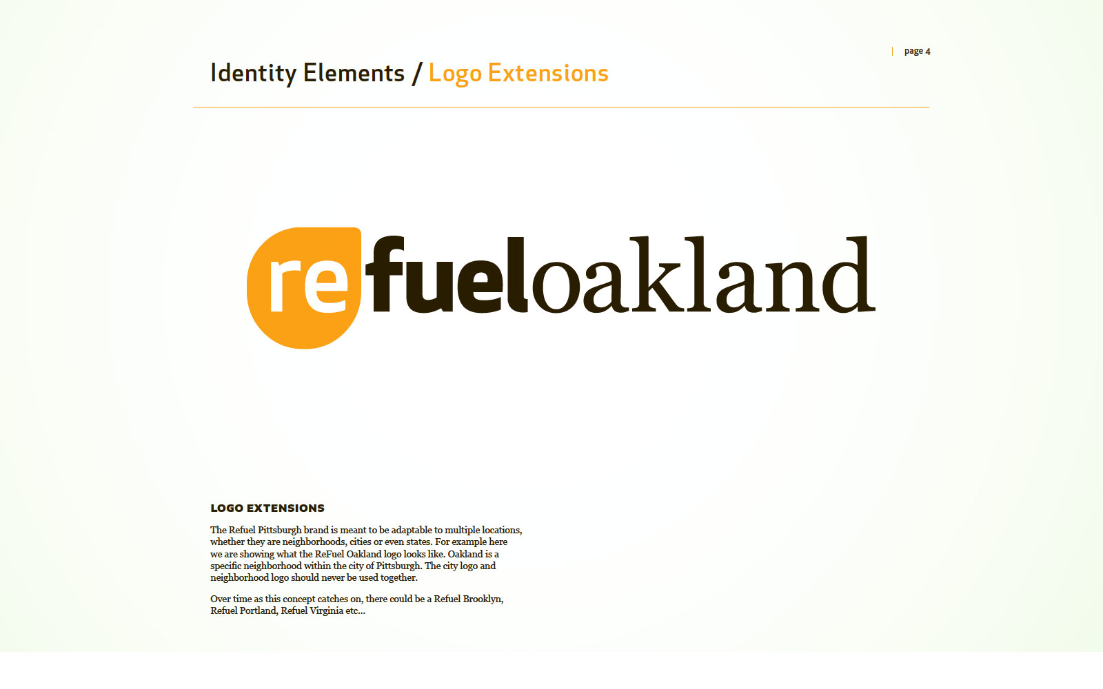 GTECH ReFuel logo guidelines