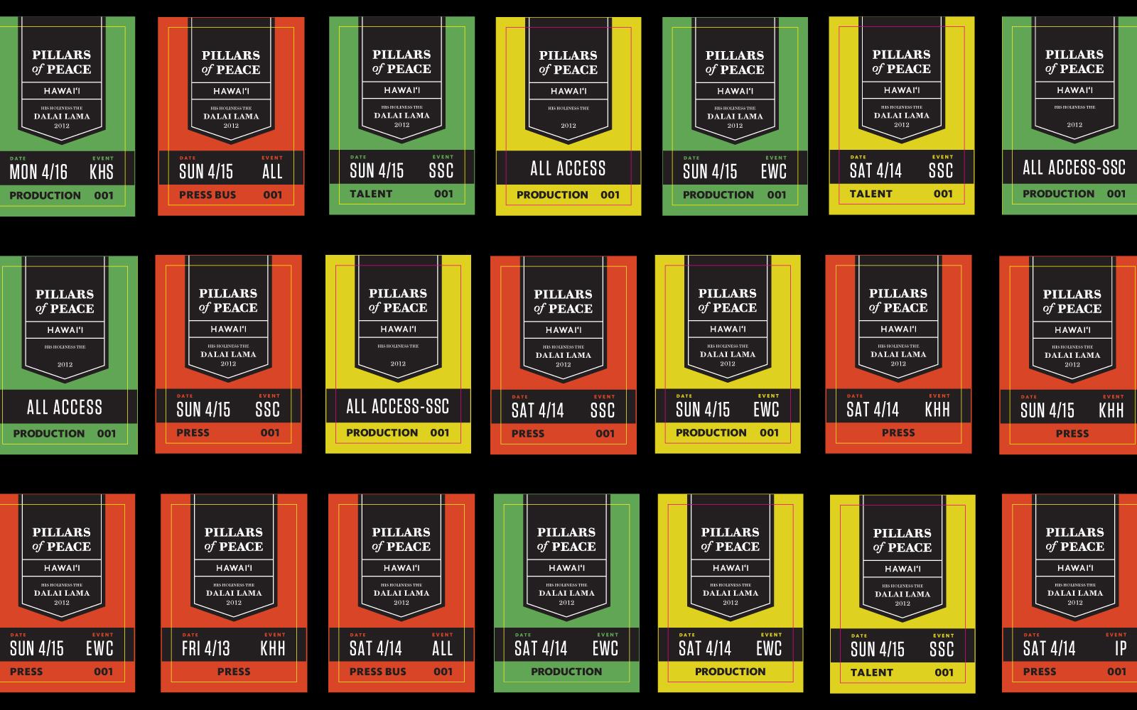 Pillars of Peace security badges
