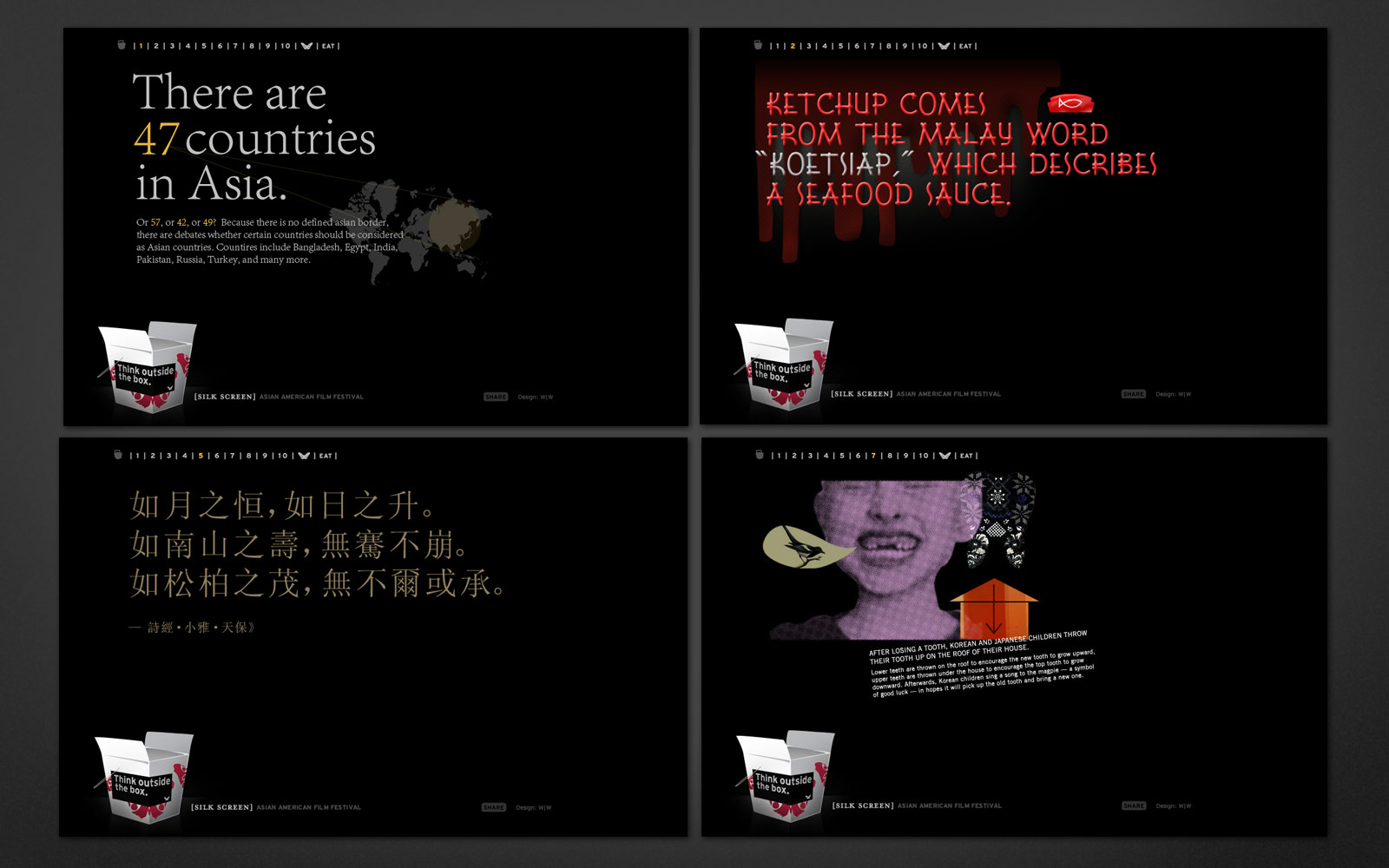 silk microsite web slides
