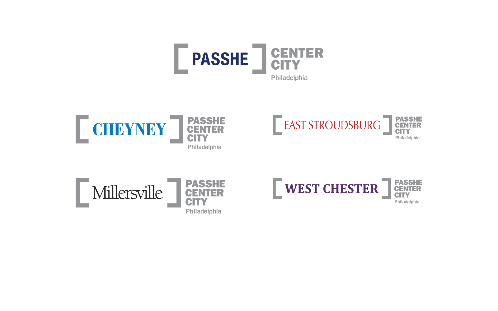 PASSHE branding logos