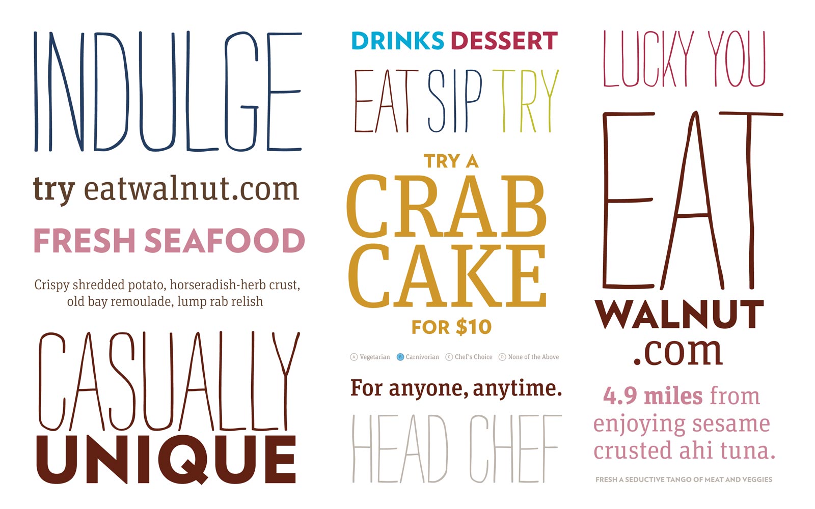 Walnut Grill brand usage guide 4