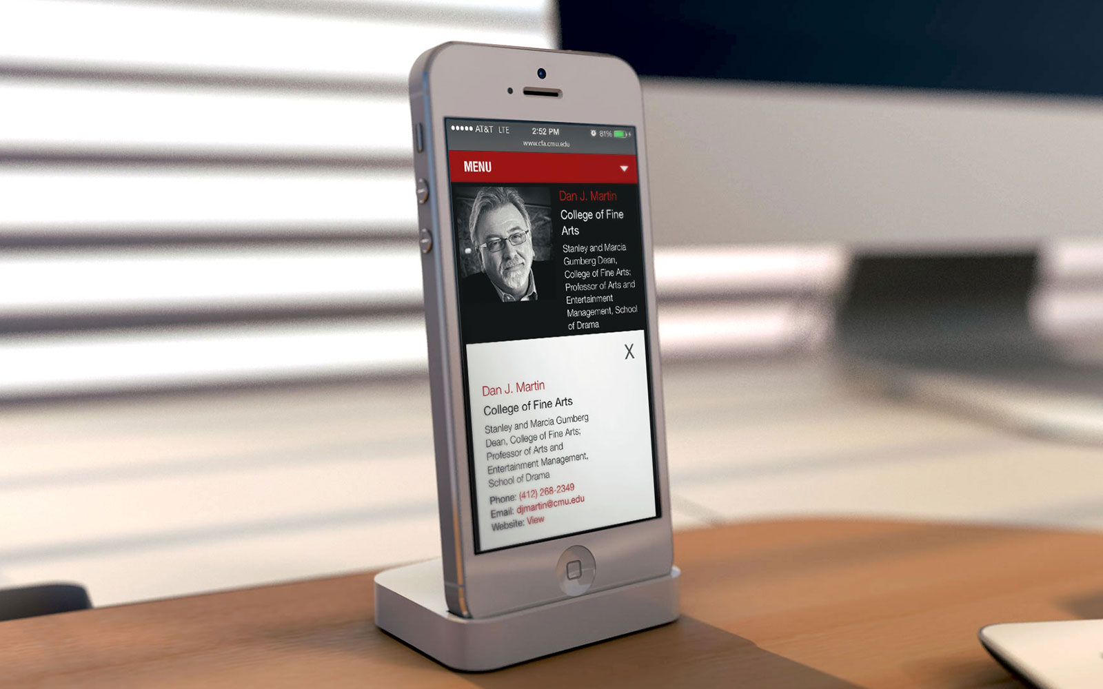 CMU CFA website iphone leadership