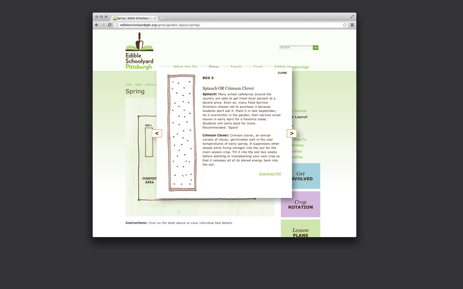 Edible Schoolyard website 4