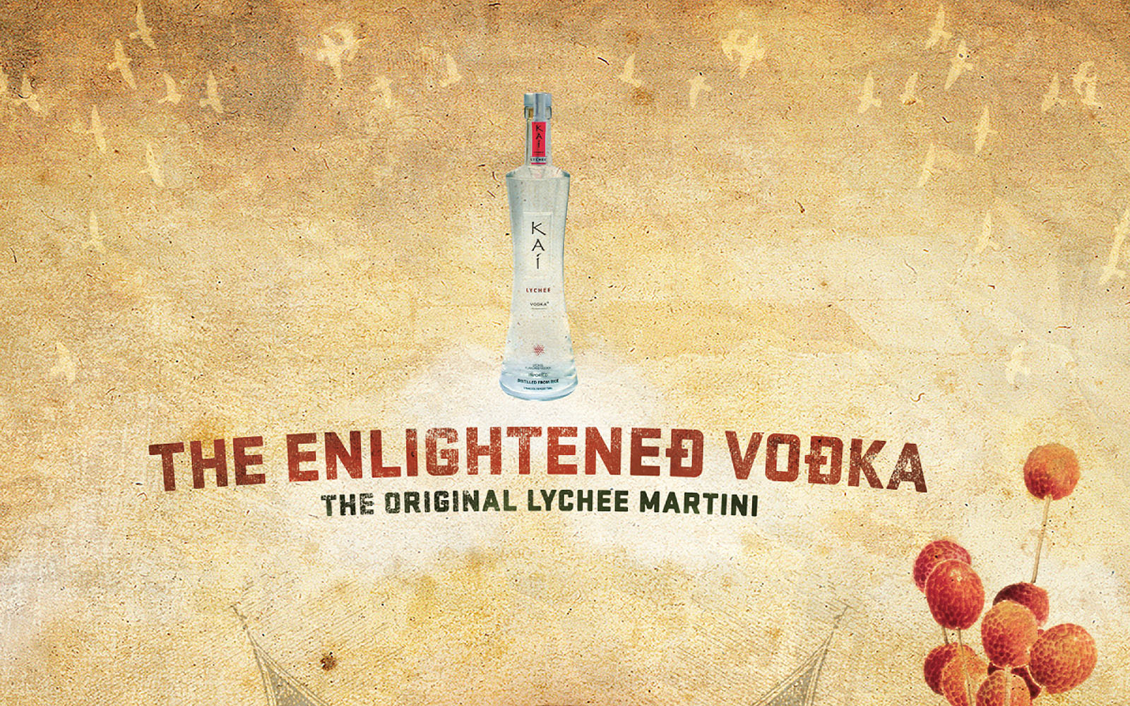 KAI Vodka - bottle slogan detail