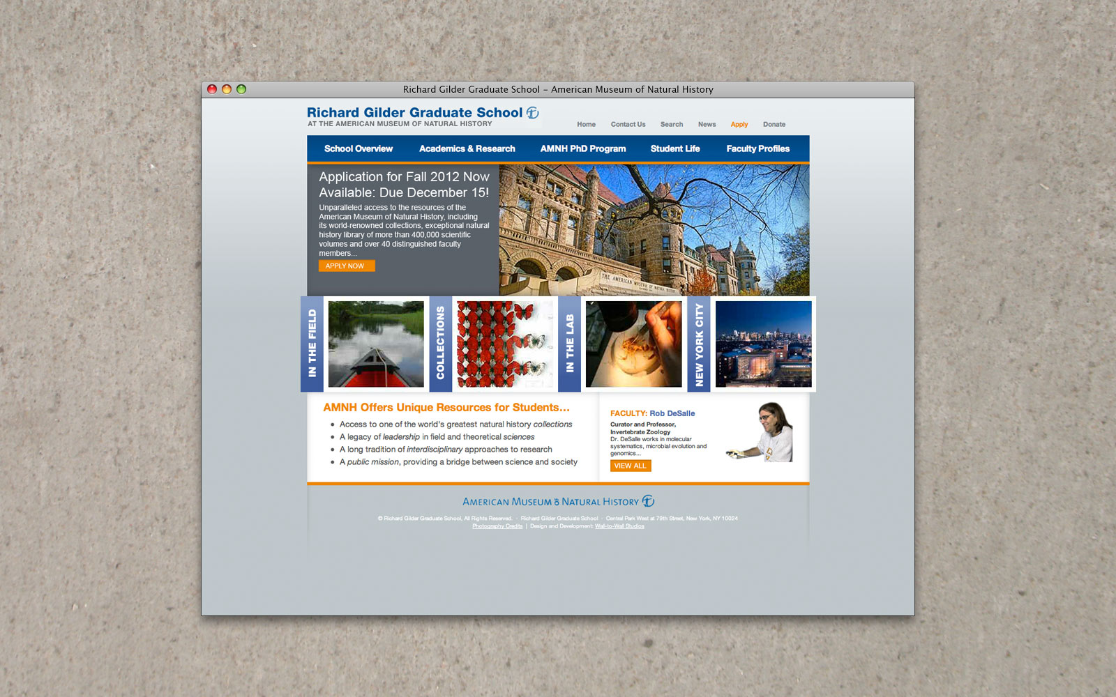 AMNH Richard Gilder School website 1