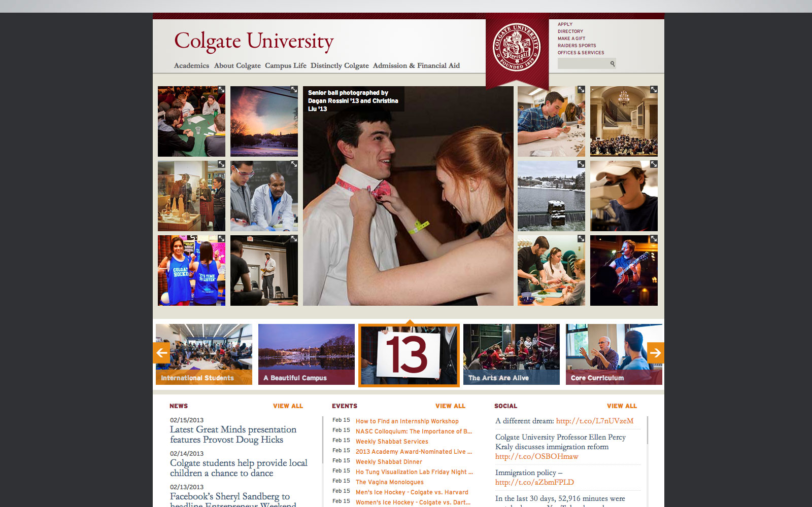 Colgate University website 2a