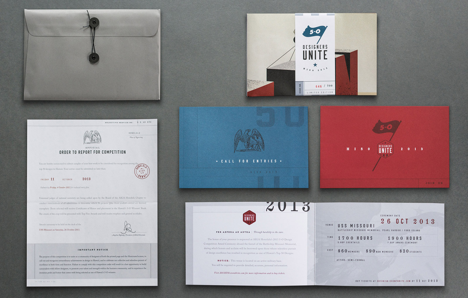 AIGA Hawaii 2013 entry overview