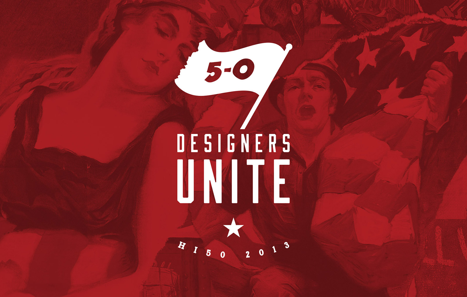 AIGA Honolulu - Hawaii's 5-O: Designers Unite Logo