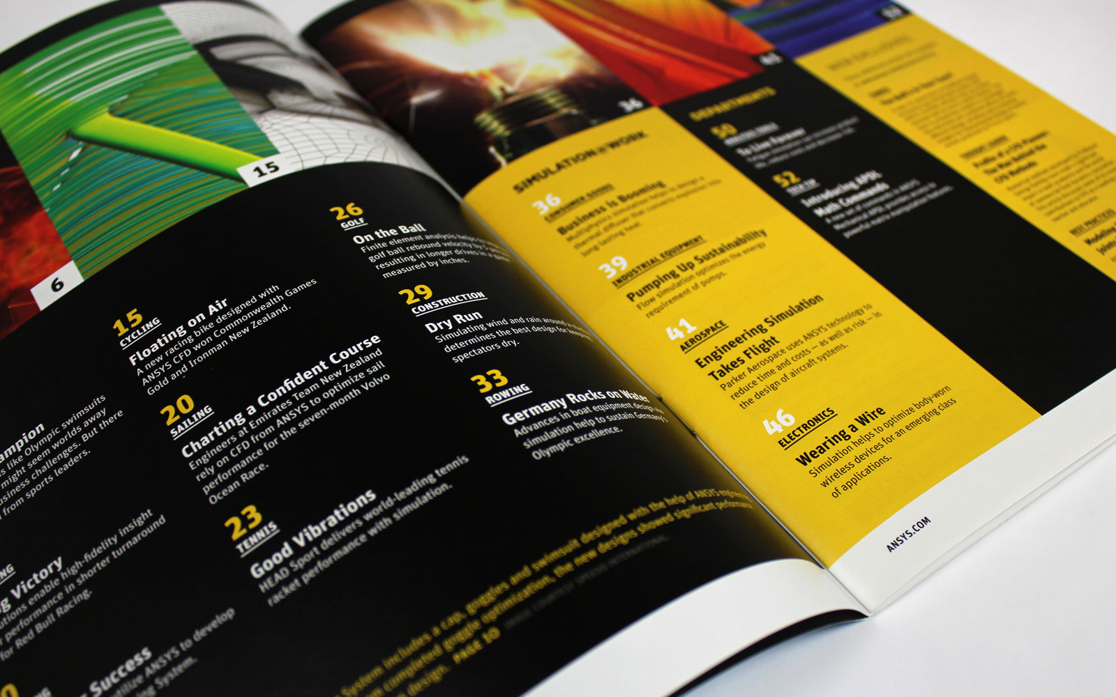 Ansys Advantage Magazine spread 1