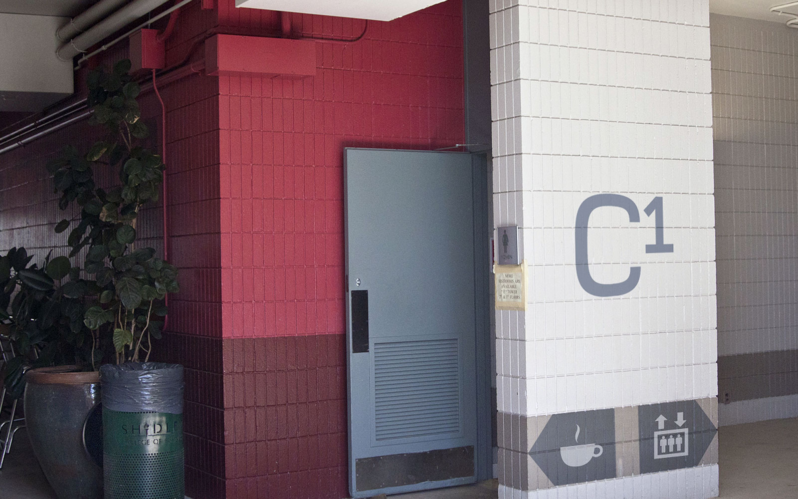 Shidler College of Business wayfinding signage C1