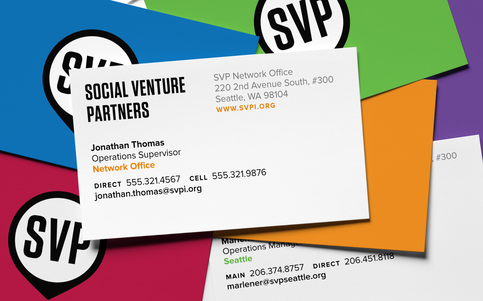 Social Venture Partners business card
