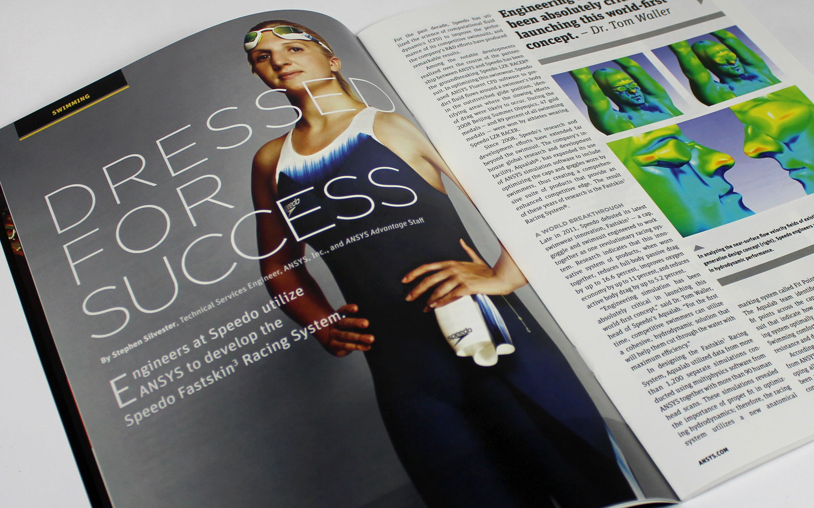 Ansys Advantage Magazine spread 2