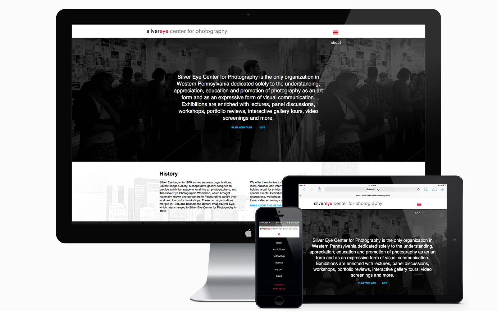 Silver Eye Center for Photography website