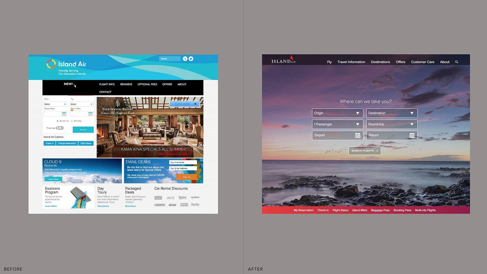 Island Air Web Comparison