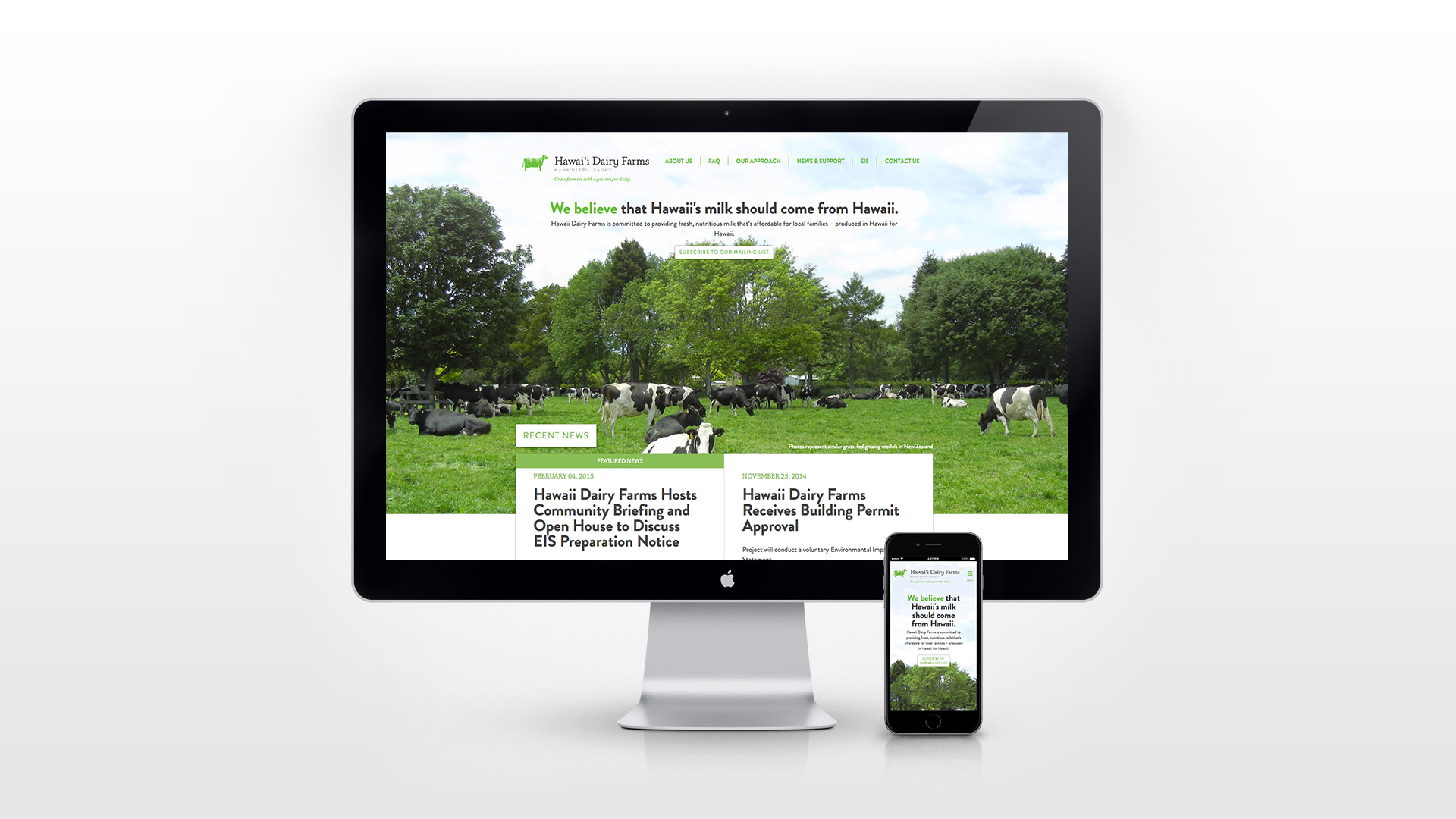 Hawaii Dairy Farms website
