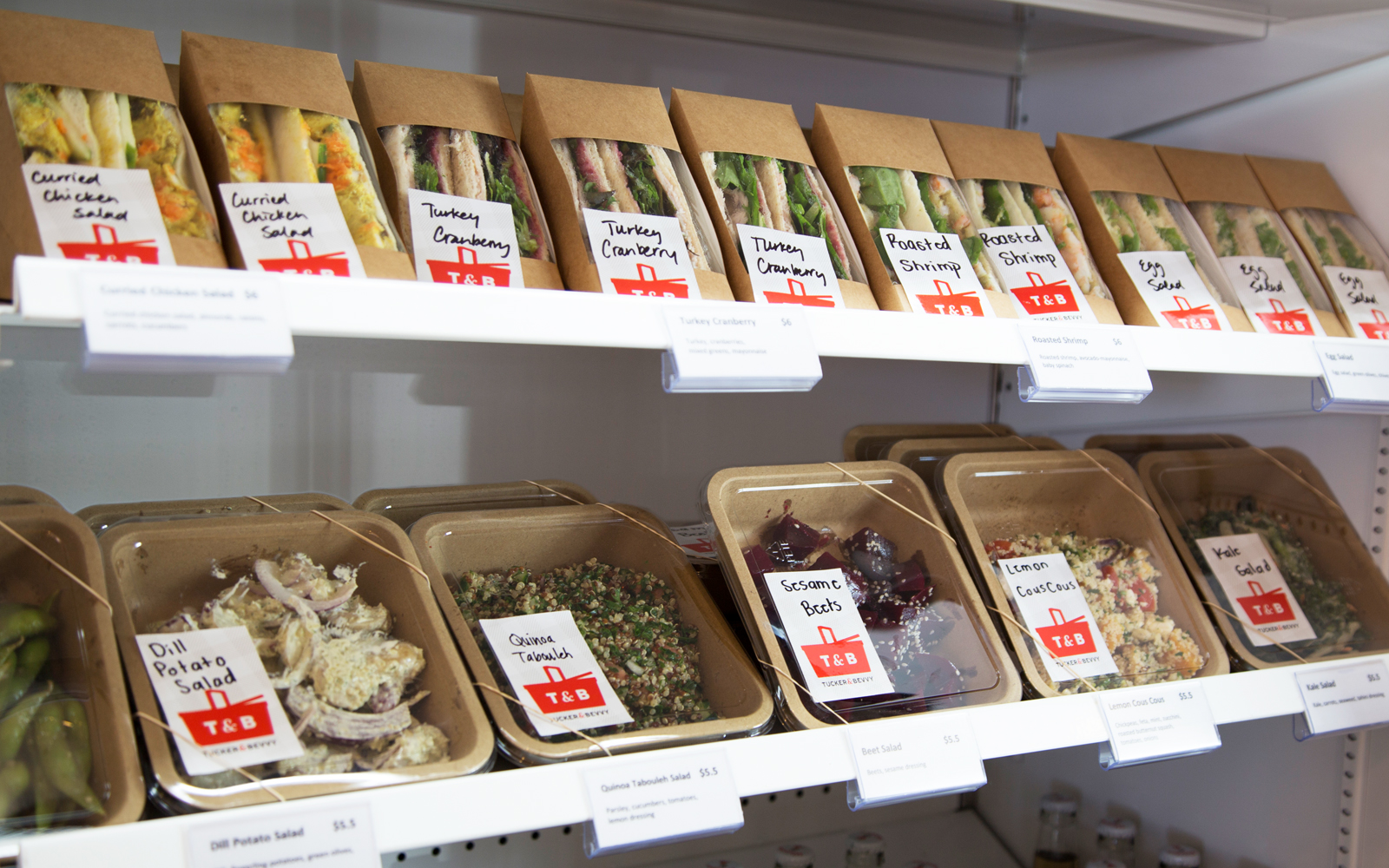 Tucker & Bevvy packaging and labels