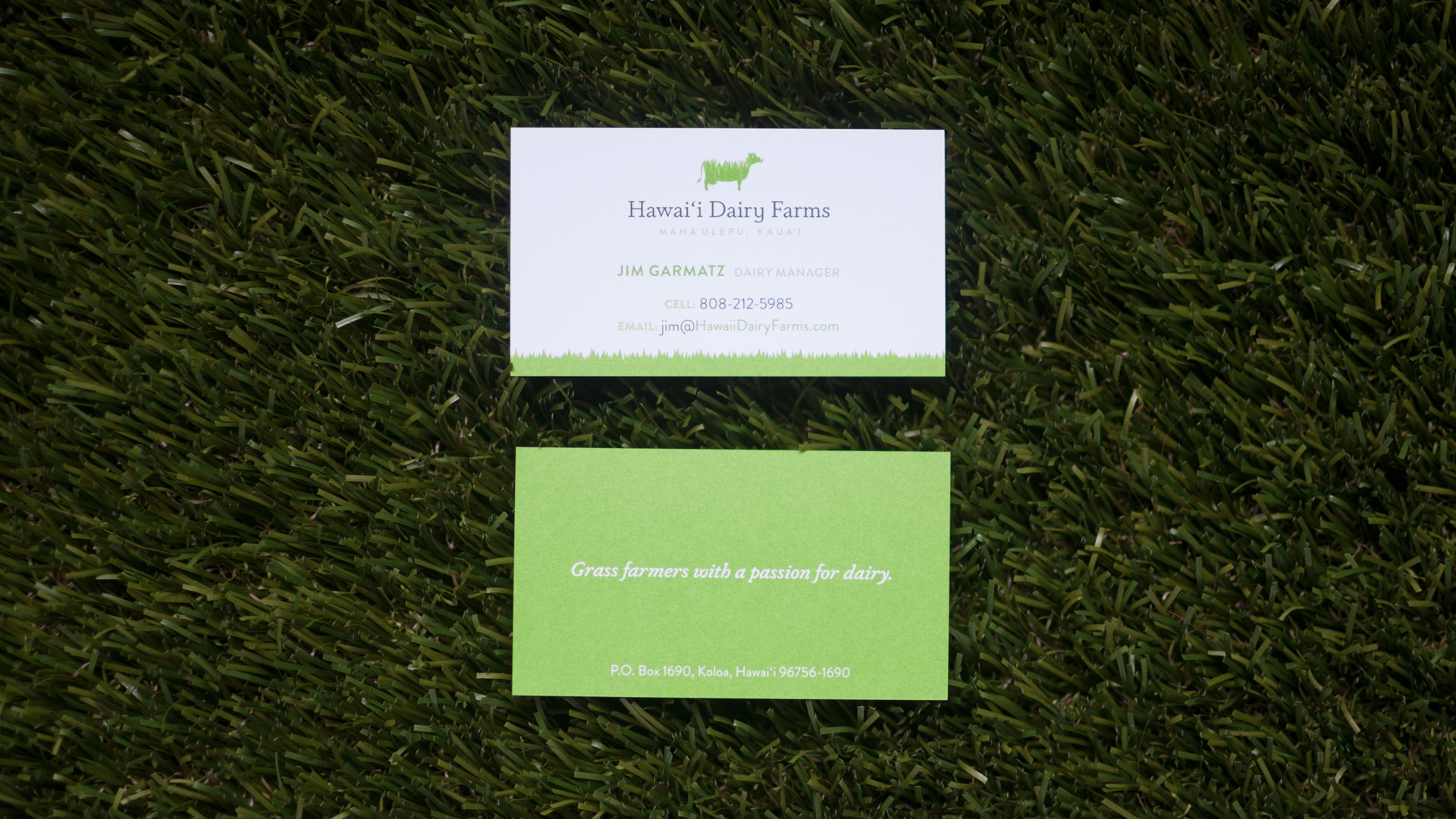 Hawaii Dairy Farms Business Card