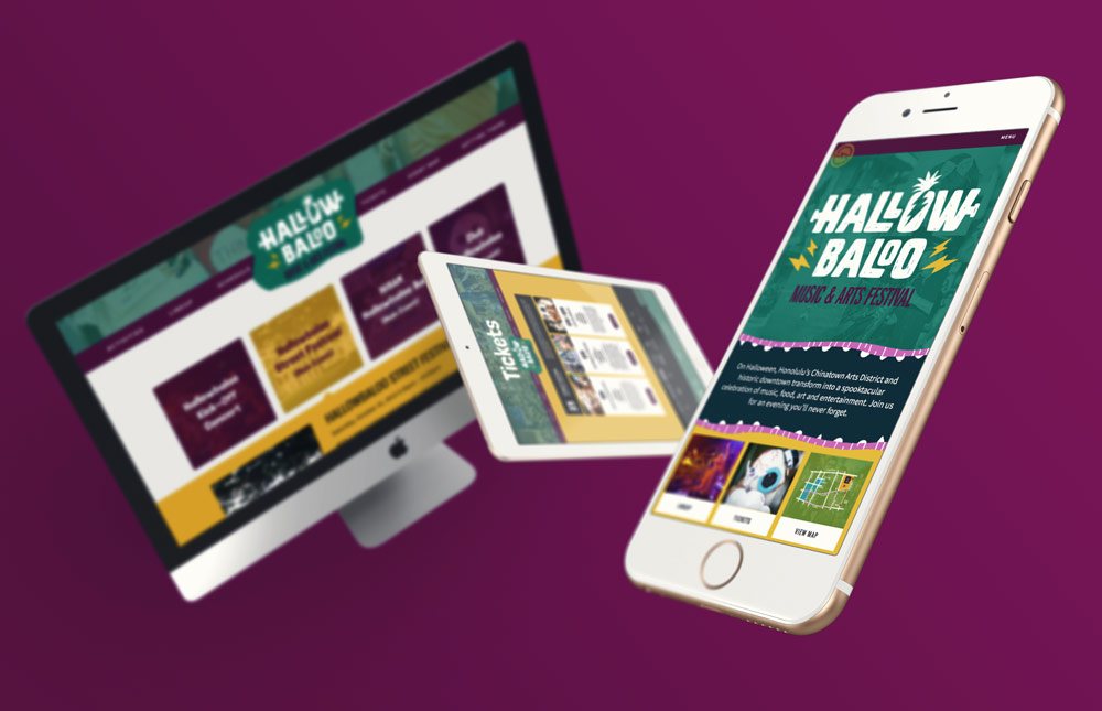 Hallowbaloo multi screen website