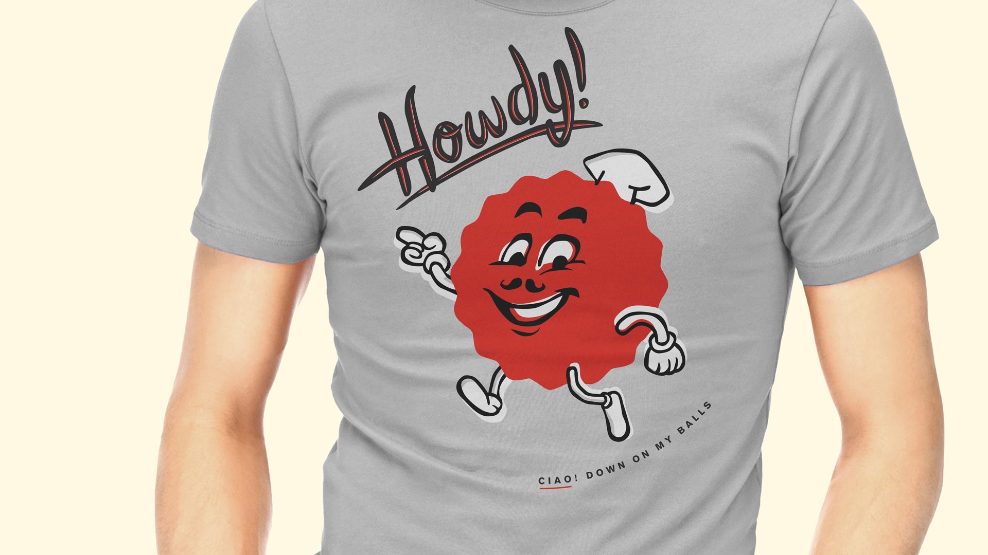Emporio: A Meatball Joint howdy character t-shirt