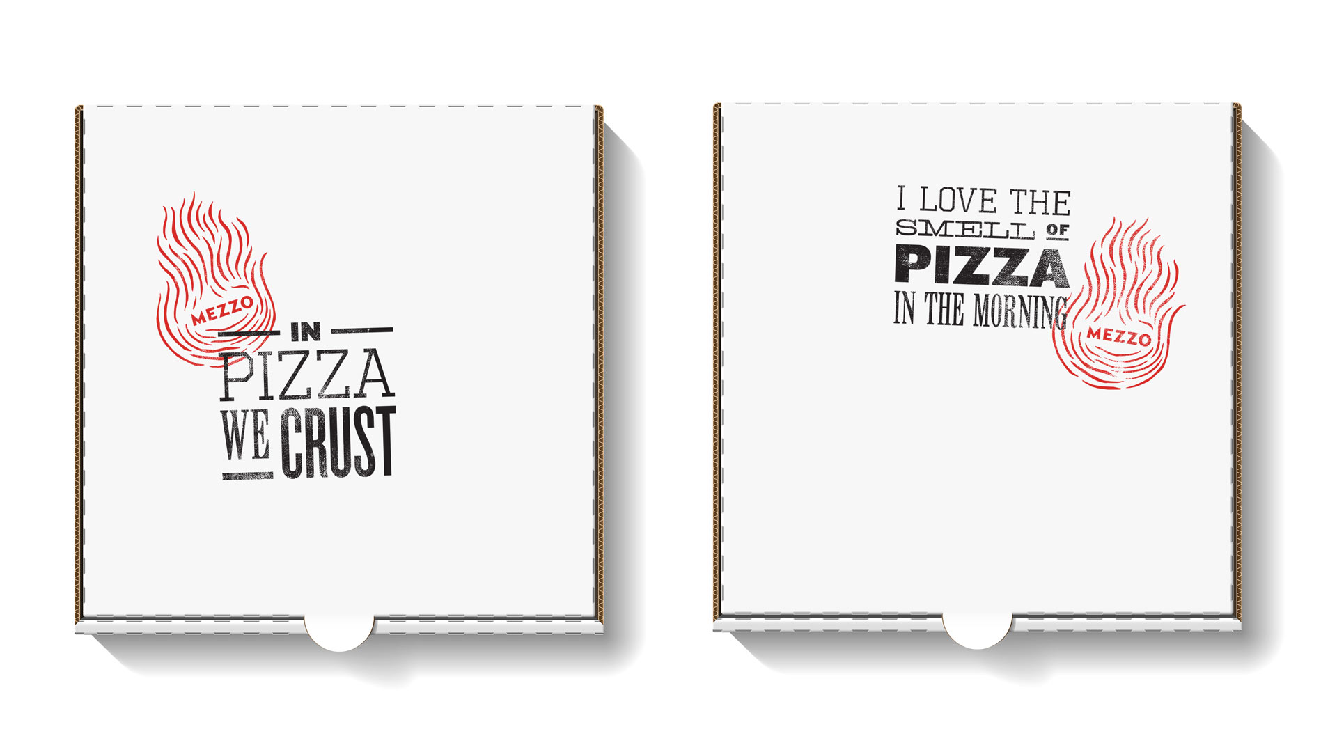 Mezzo pizza box packaging