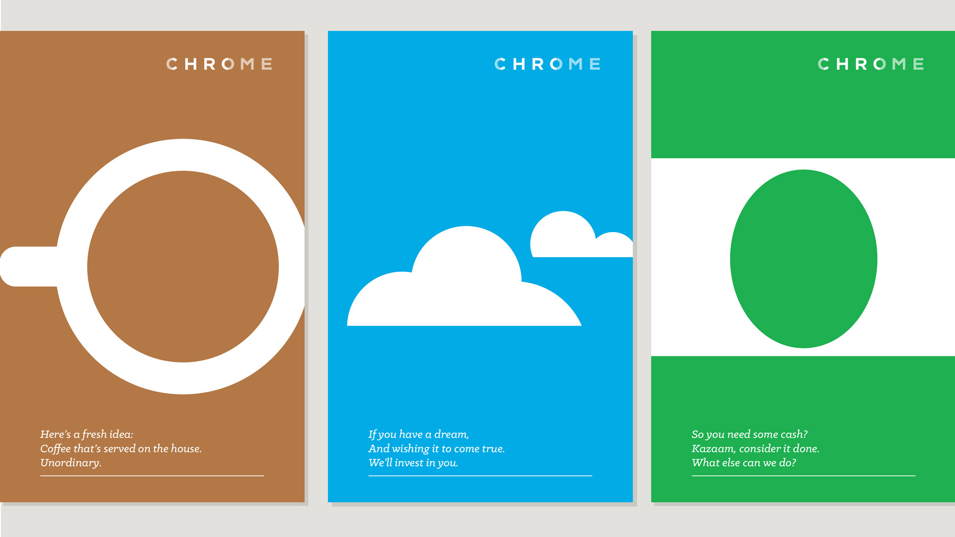 Chrome promo posters