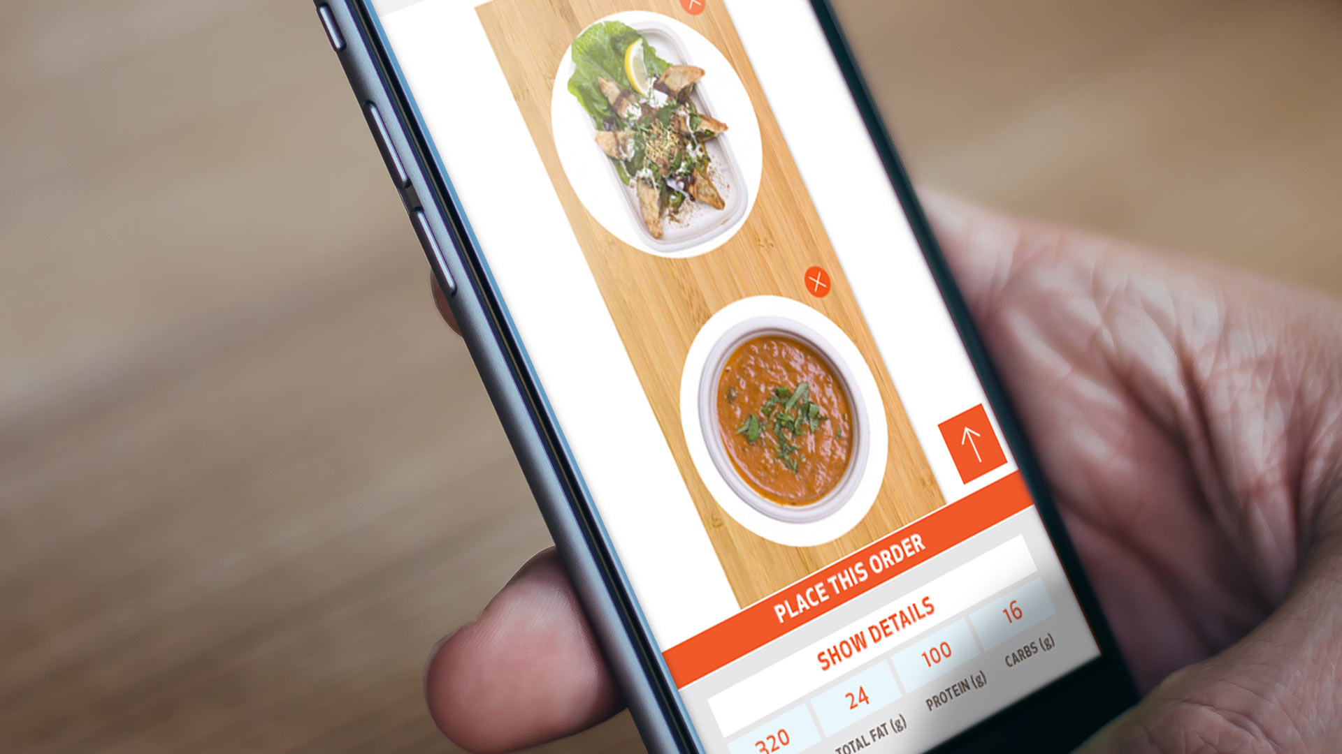 Website nutrition calculator mobile