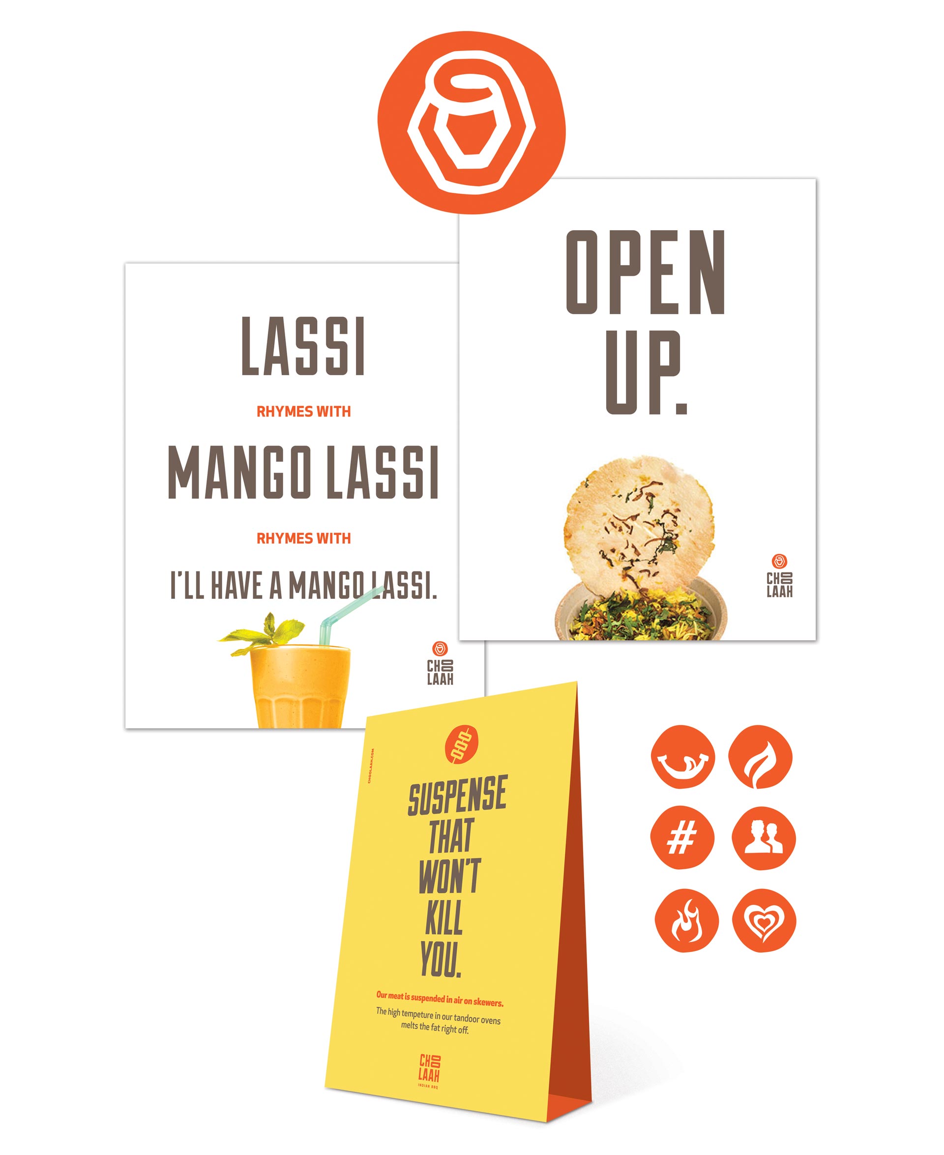 Choolaah marketing and point of sale materials