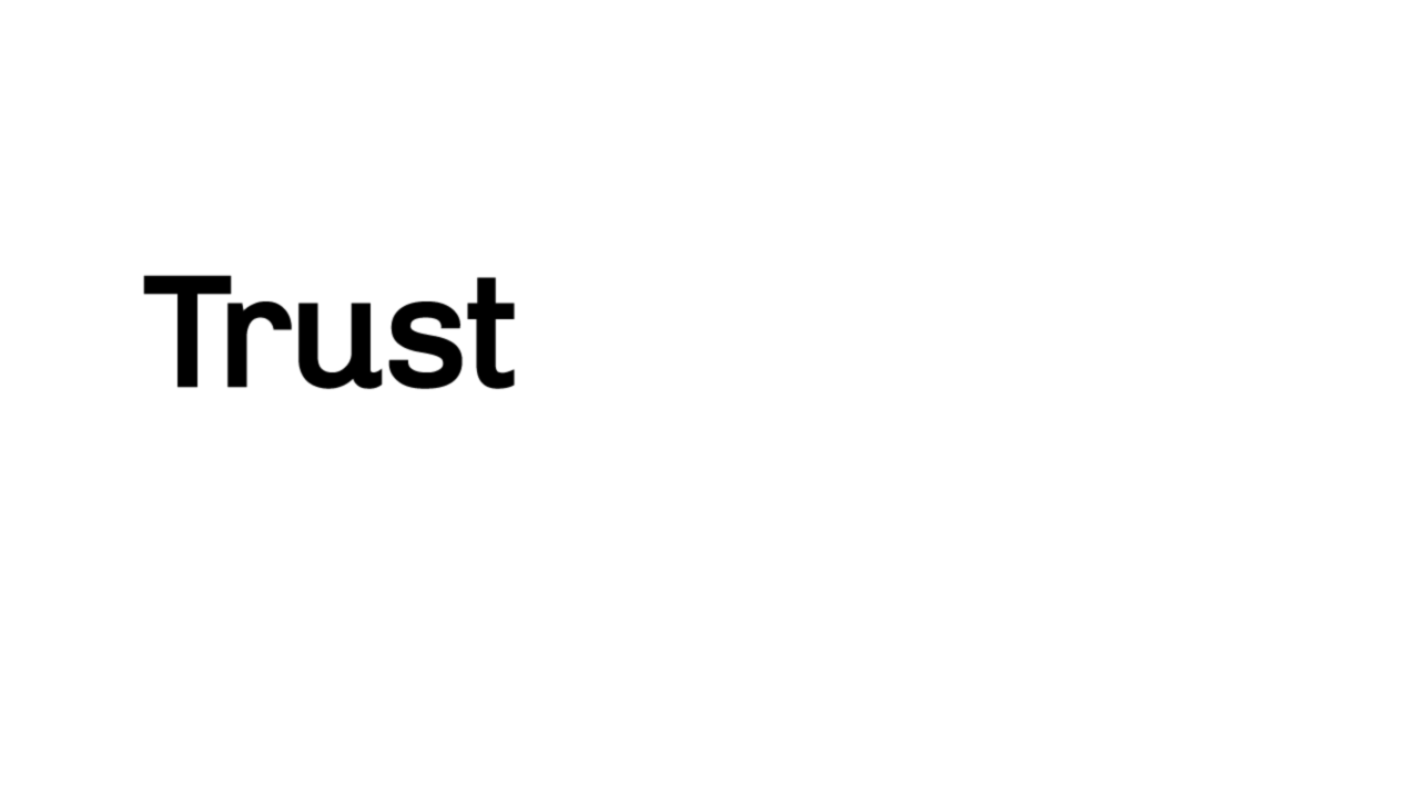 Trust Culture type animation