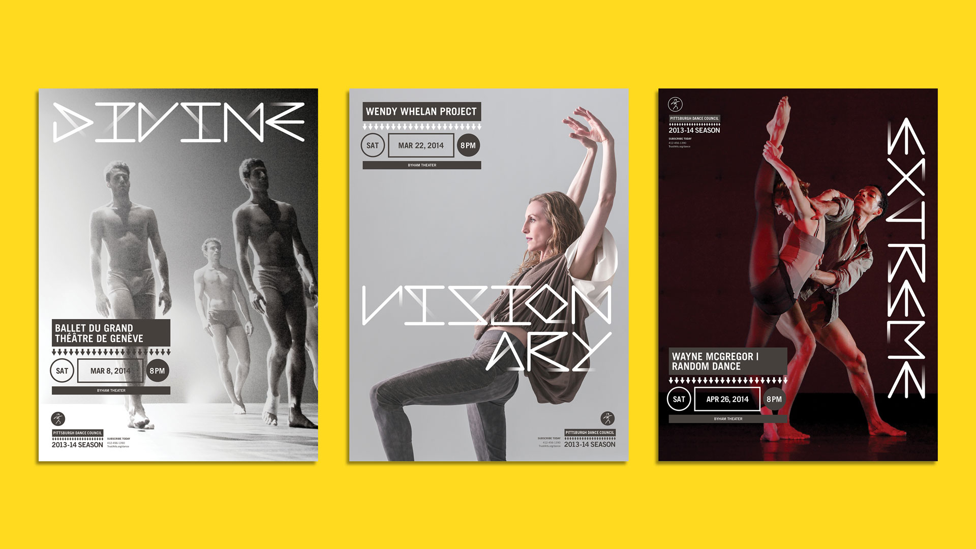 Pittsburgh Dance Council 2013-14 poster series
