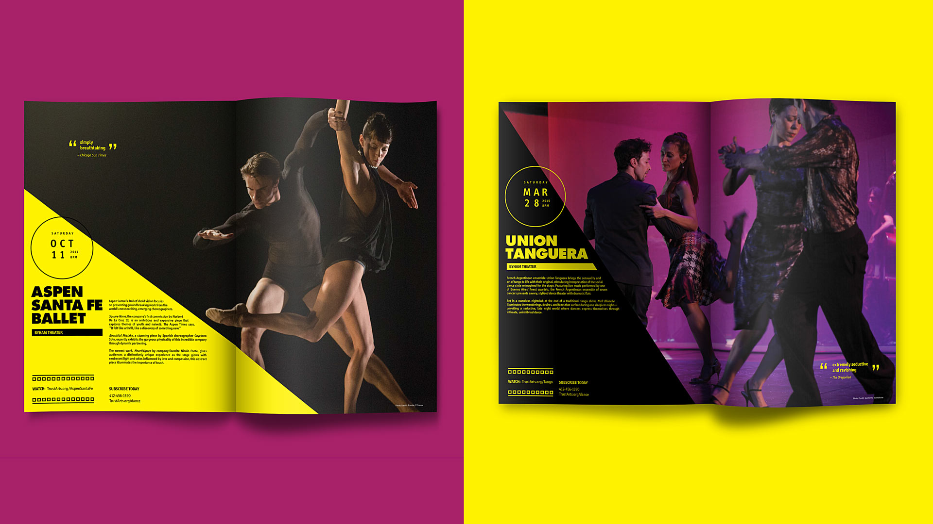 Pittsburgh Dance Council - 2014/15 Season brochure spreads