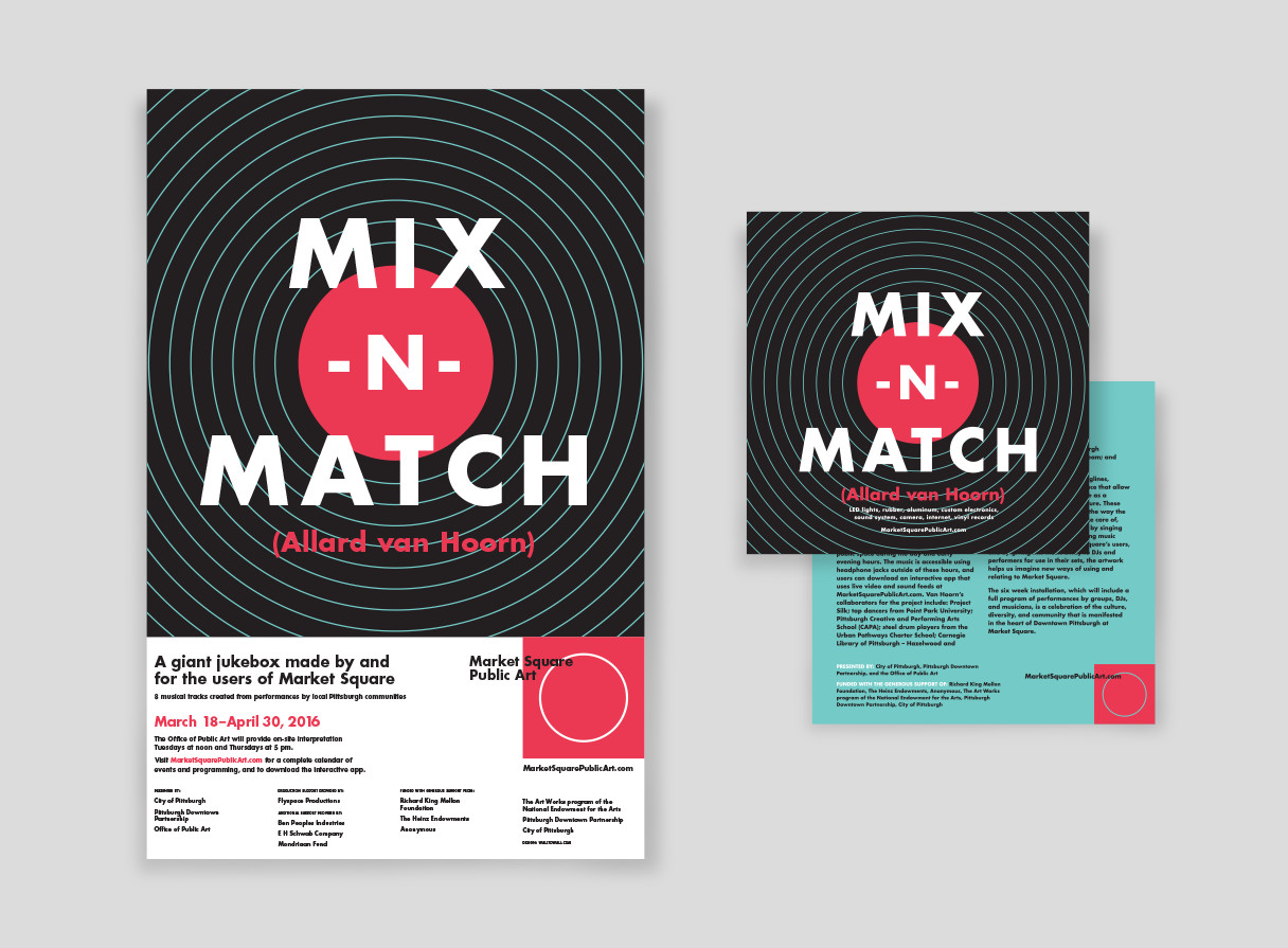 Mix N Match Market Square Public Art poster