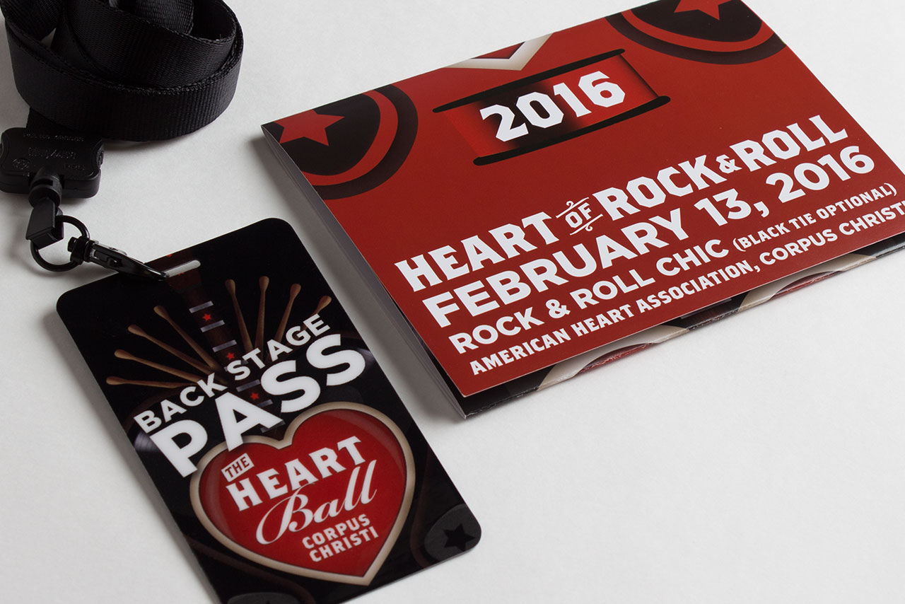 Heart Ball Corpus Christi Texas American Heart Association event lanyard