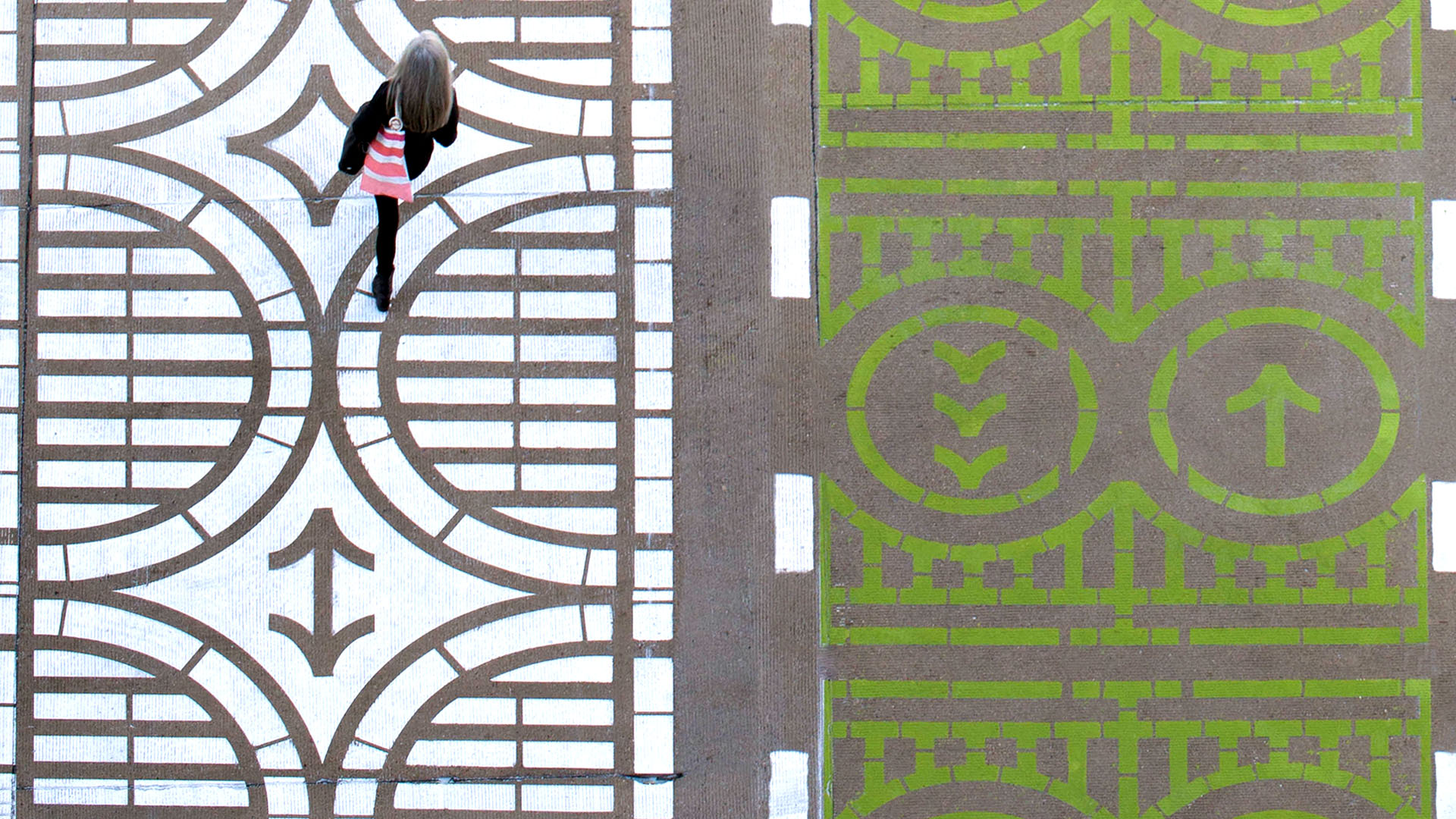 Wall To Wall Studio Designs Custom Crosswalks for Pittsburgh