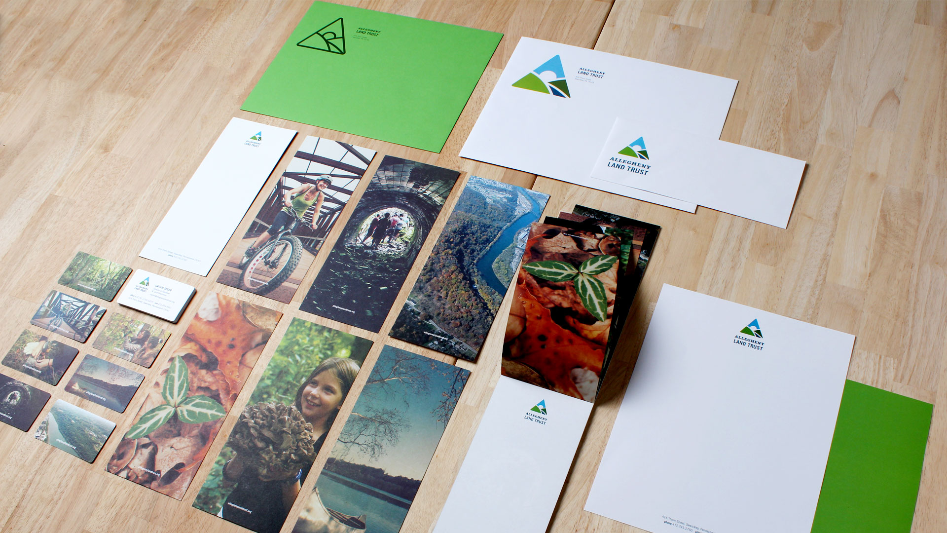 Allegheny Land Trust stationery system