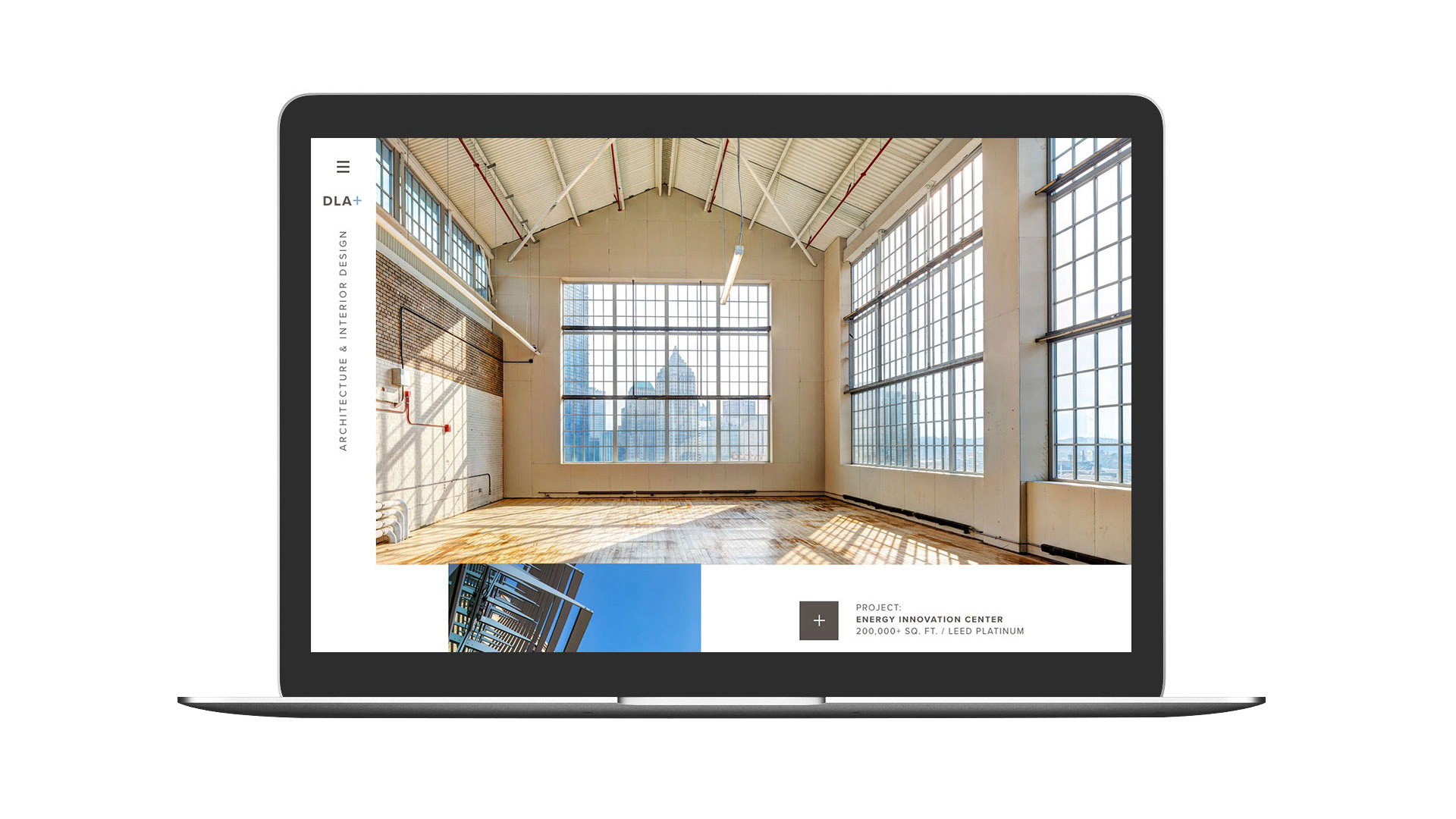 DLA+ Architecture & Interior Design website homepage