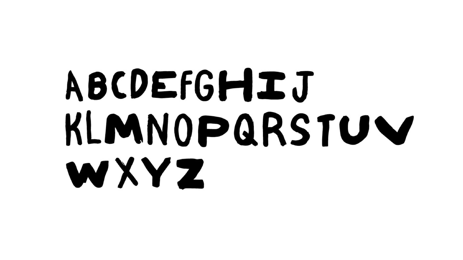 3 Rivers Film Festival 2016 custom handwritten typeface