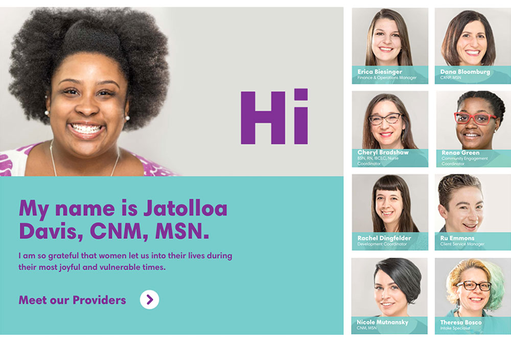 Midwife Center for Birth & Women's Health website staff page