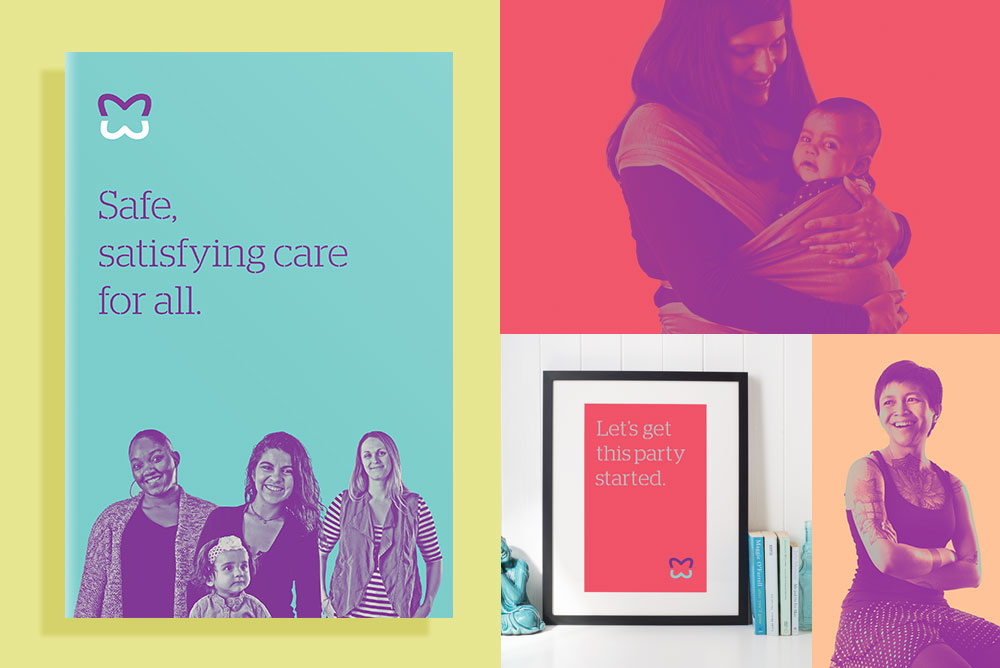 Midwife Center for Birth & Women's Health news brand elements