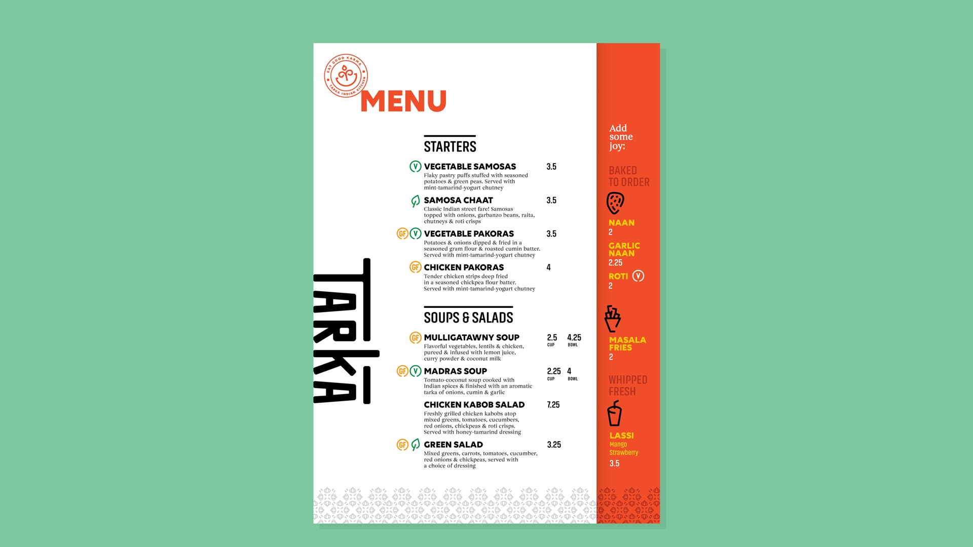 Tarka Indian Kitchen Wall to Wall Studios Tarka Indian Kitchen Wall to Wall Studios